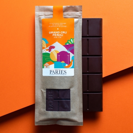 Tablette de chocolat Pérou 70%