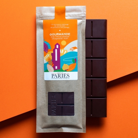 Tablette de chocolat Piment d'Espelette